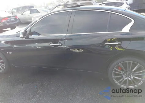 2018 Infiniti Q50 Red Sport 400 из США, поврежденный, VIN JN1FV7AR0JM481432